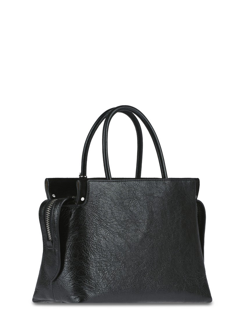 Tory Burch Mercer Distressed Satchel With Textured Leather