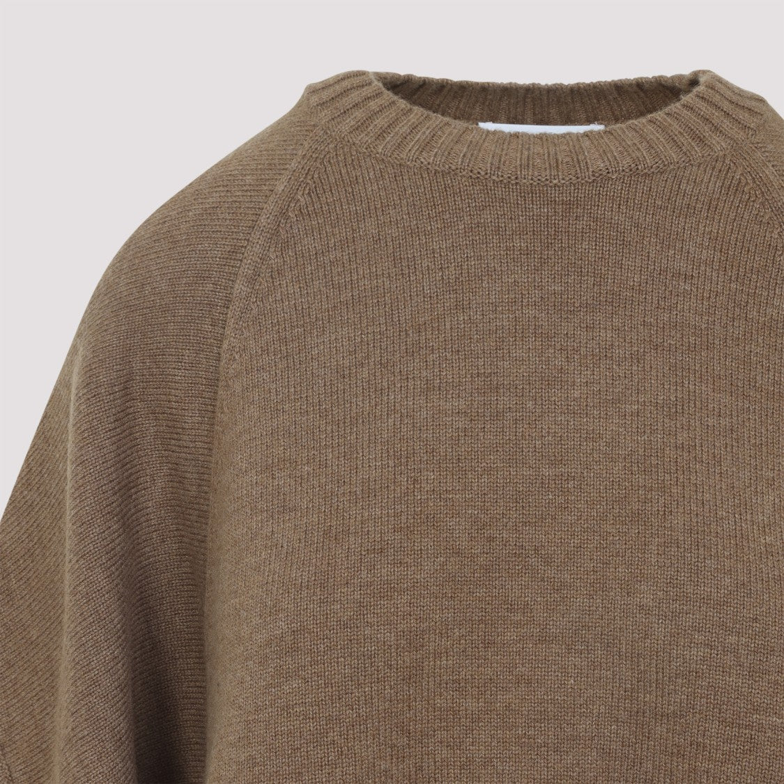 Max Mara Round Neck Sweater With Asymmetric Cuffs