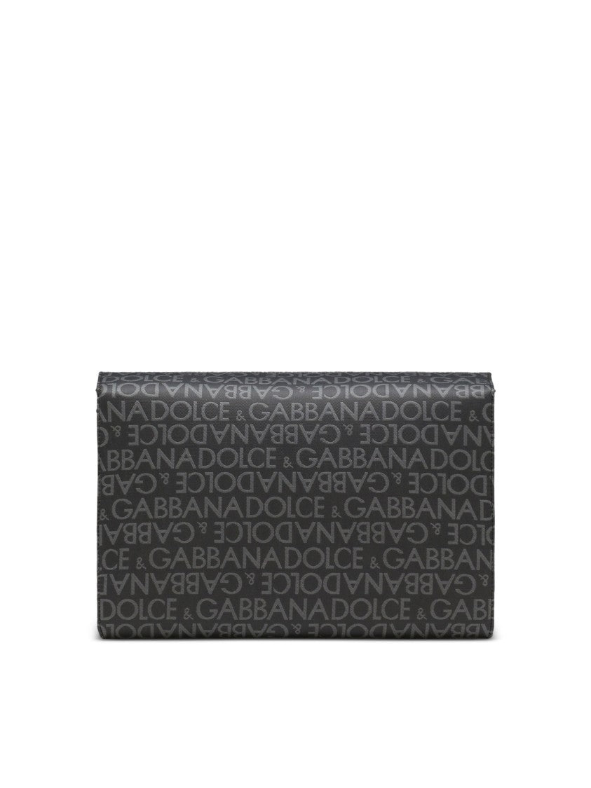 Dolce & Gabbana Allover Logo Shoulder Bag