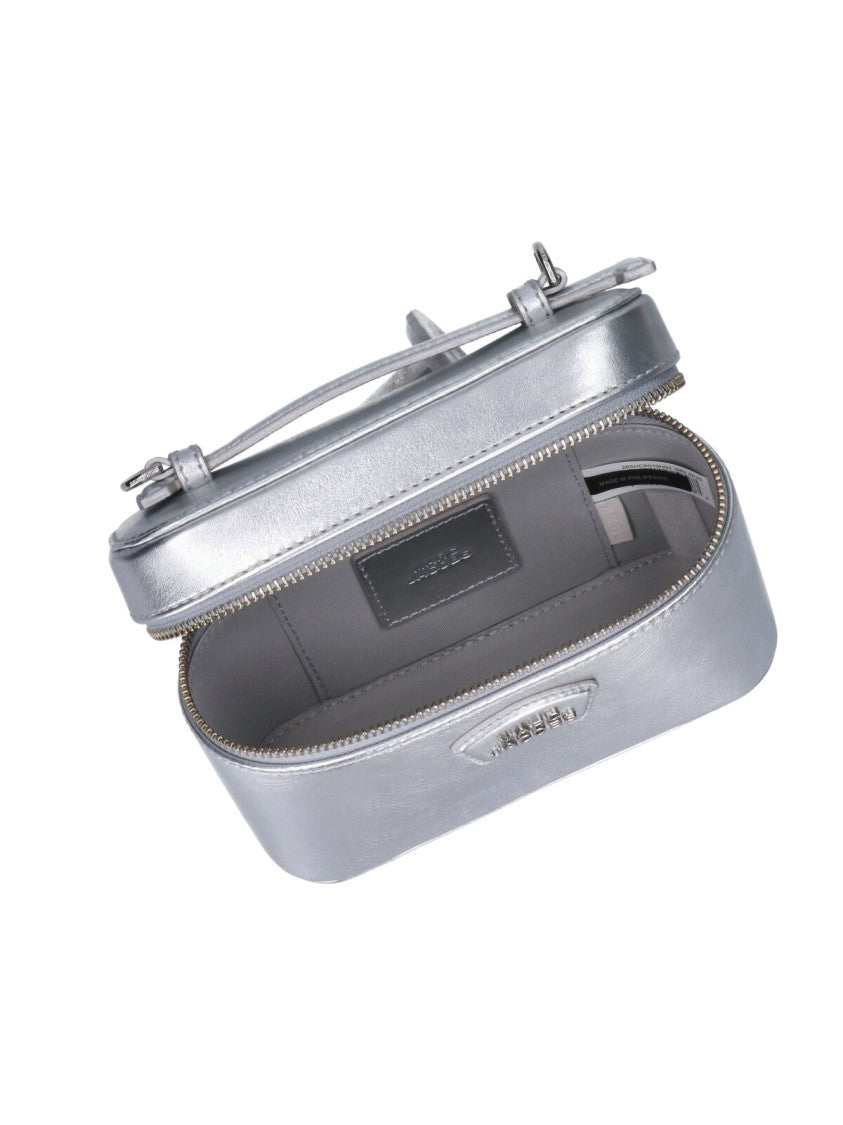Marc Jacobs Silver The Vanity Calfskin Handbag