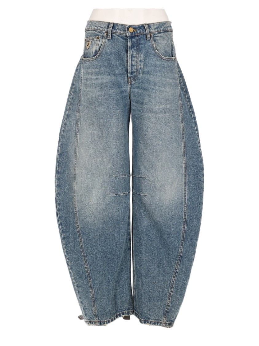 Lois Blue Balloon Silhouette Five-Pocket Denim Jeans