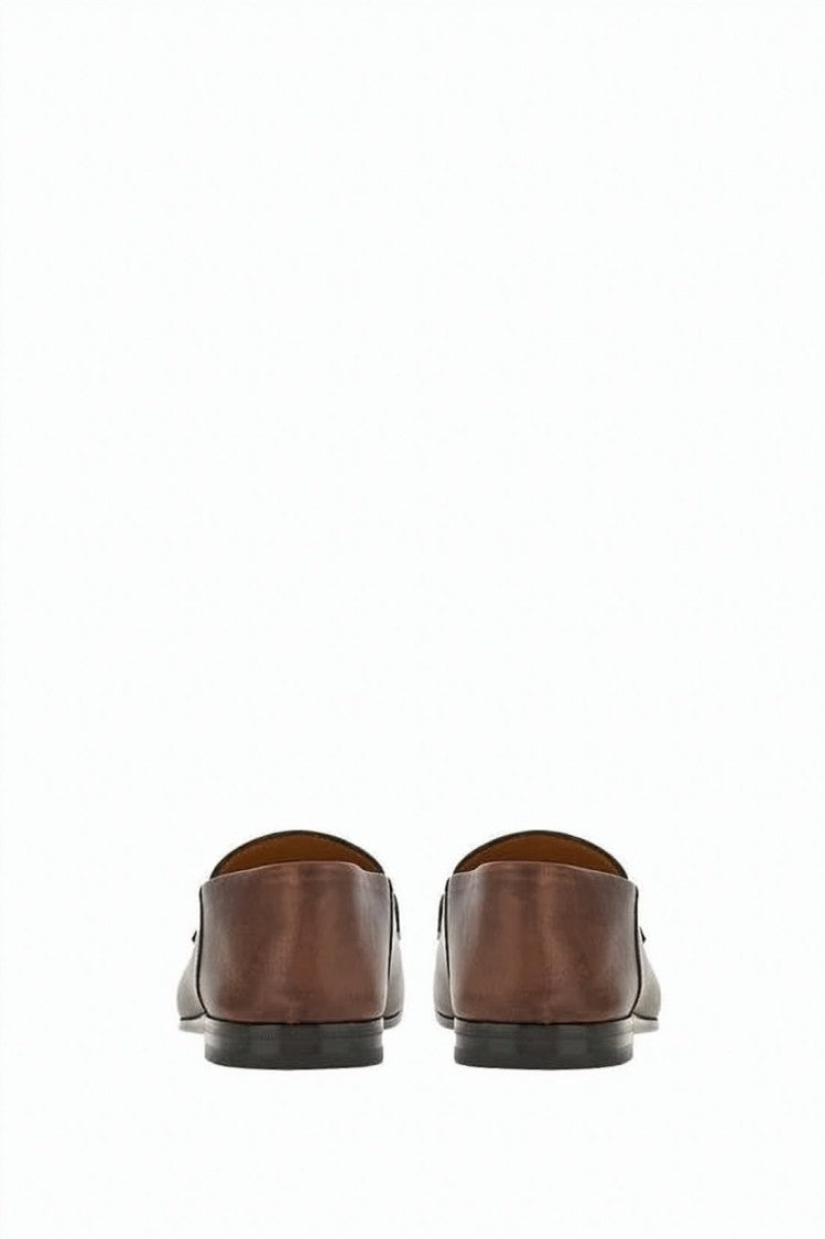 Salvatore Ferragamo Calf Leather Loafers With Polished Finish