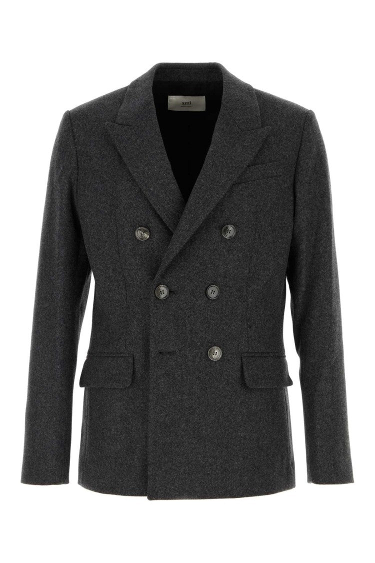 Ami Dark Grey Wool Blazer
