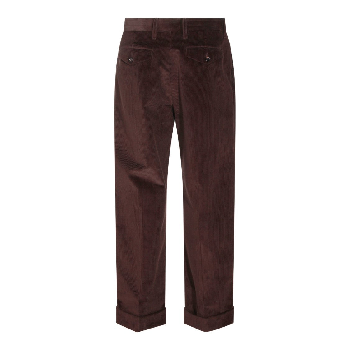 Burberry Dark Brown Cotton Pants