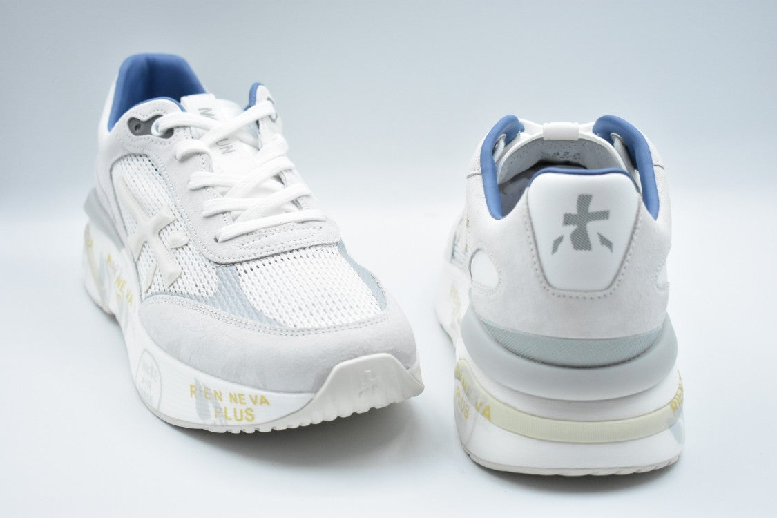 Premiata White Low-Top Sneakers With Lightweight Design