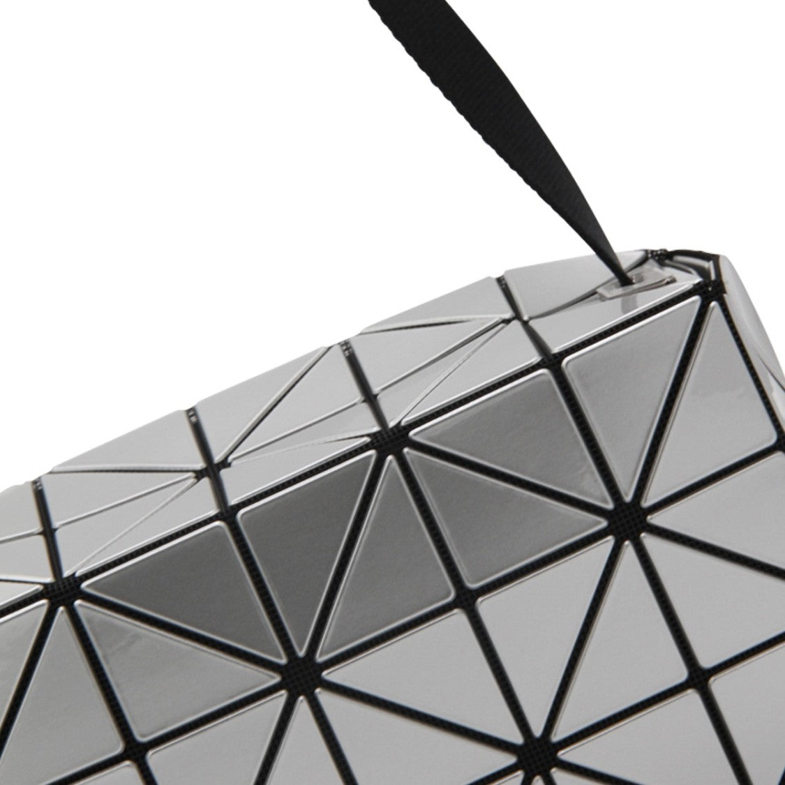 Bao Bao Issey Miyake Geometric Silver Bag With Sculptural Design