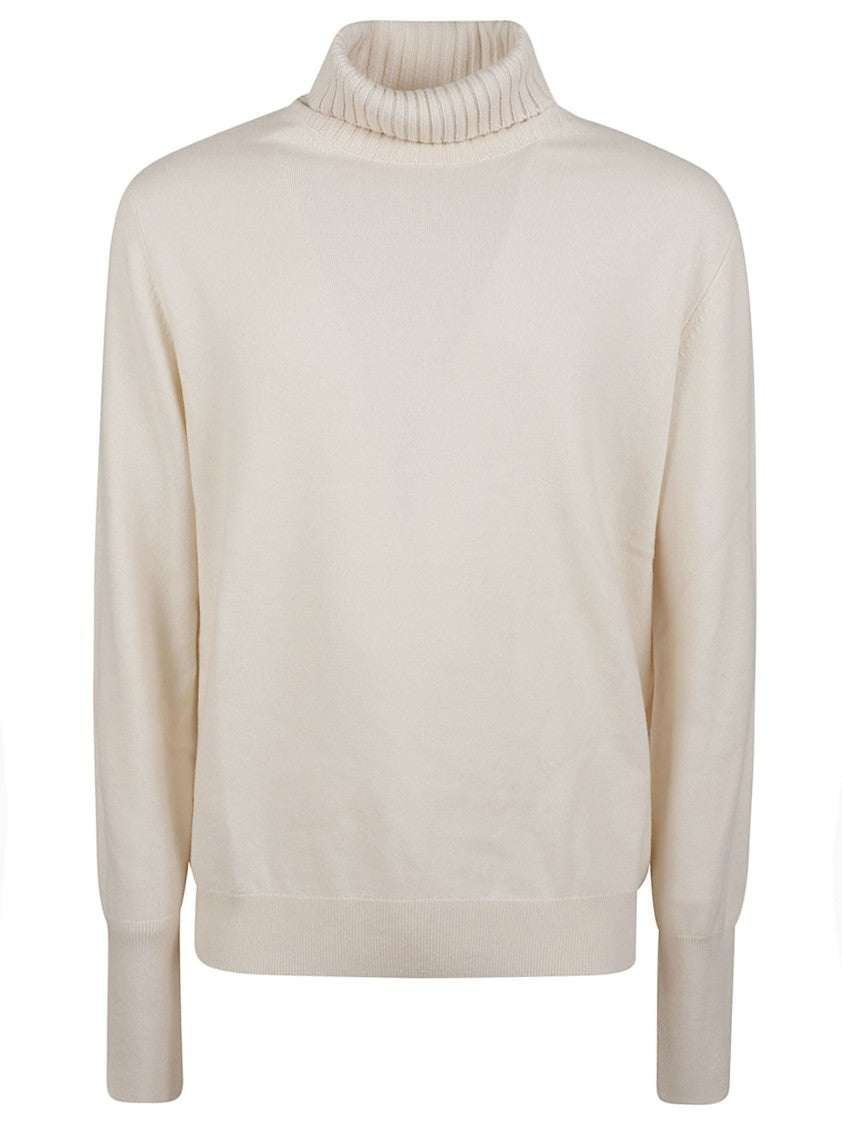 Ballantyne Plain Stitch Luxurious Cashmere Turtleneck Sweater