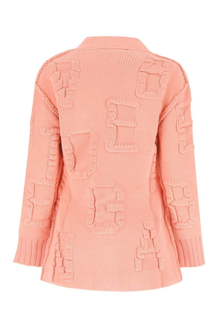 Bottega Veneta Pink Chenille Cardigan