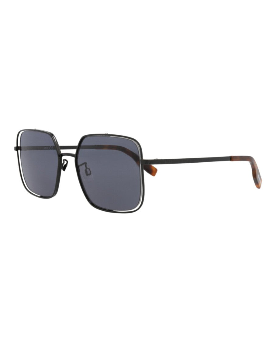 Alexander Mcqueen Square-Frame Metal Sunglasses