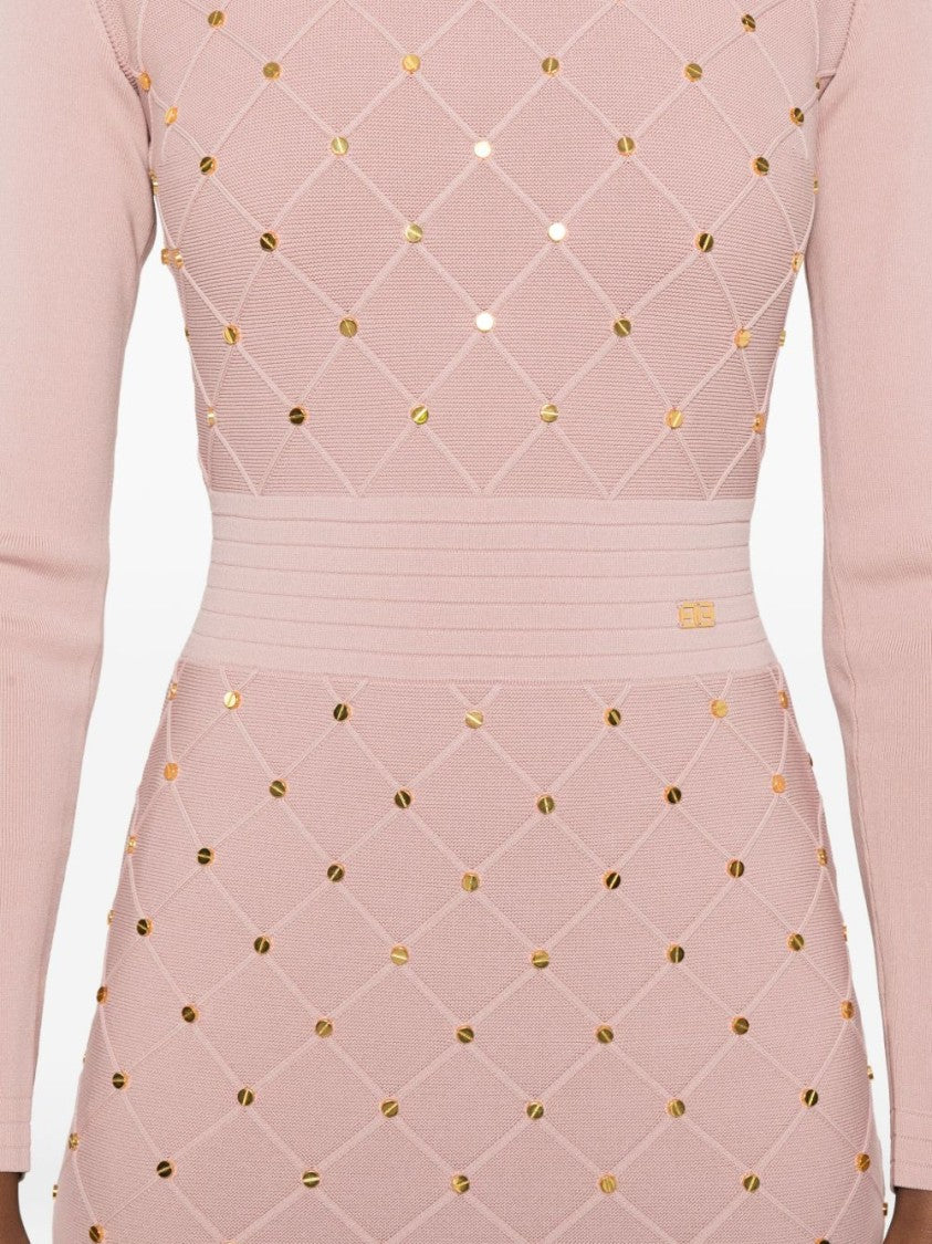 Elisabetta Franchi Fitted Silhouette Dress With Structured Bodice