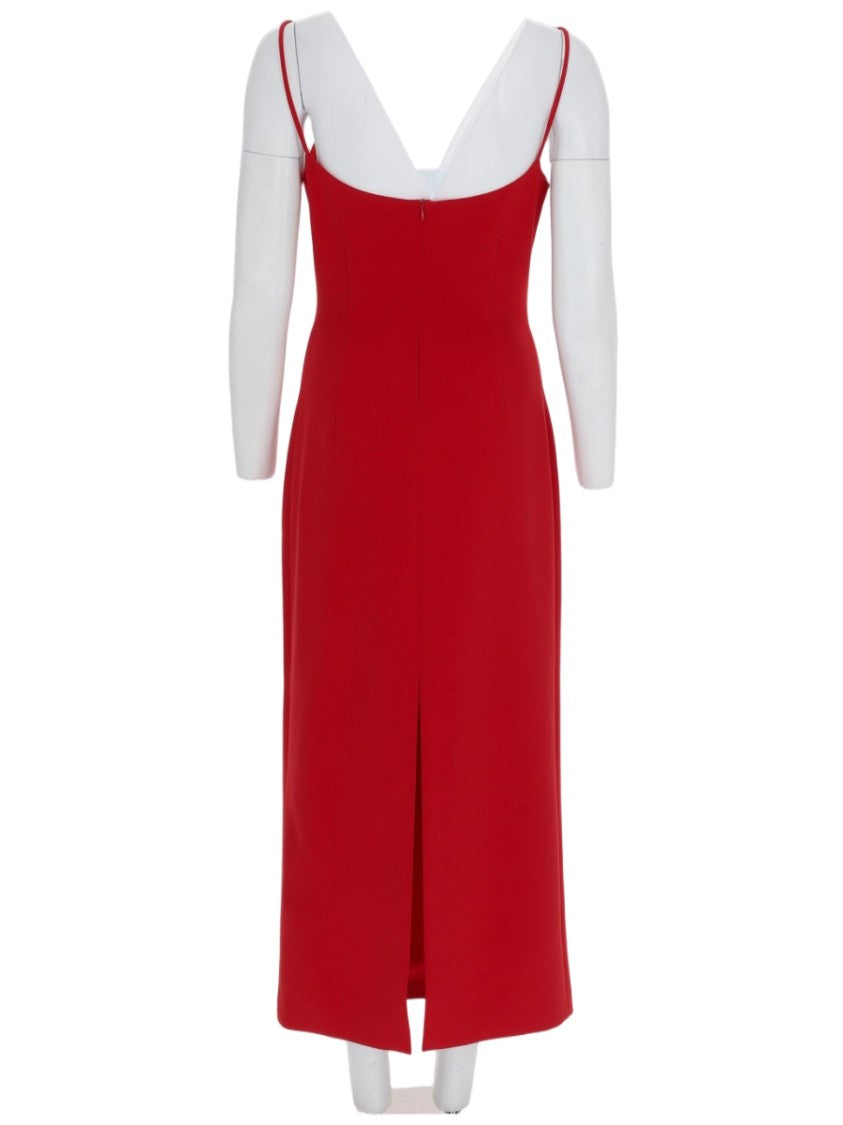 Magda Butrym Fitted Midi Dress With Floral Appliqué Details