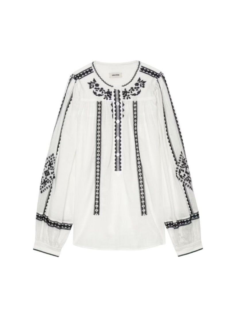Zadig & Voltaire Loose-Fitting Blouse With Voluminous Sleeves