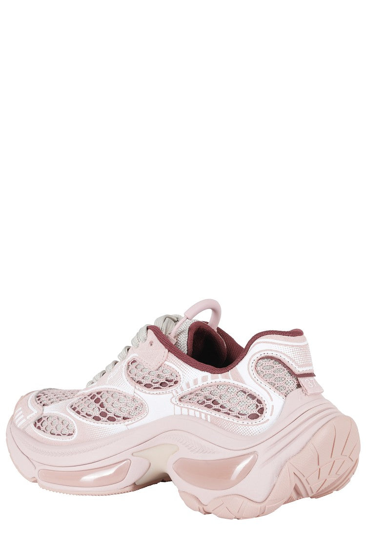 Ash Pink Dragon Suede Mesh Leather Sneakers