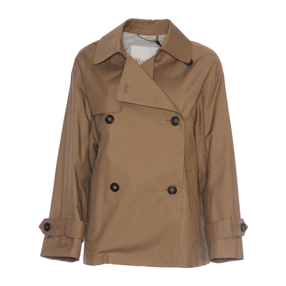 Max Mara Trench Corto Zeno In Twill Antigoccia