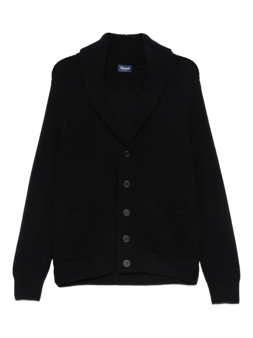 Drumohr Shawl Collar Merino Wool Cardigan