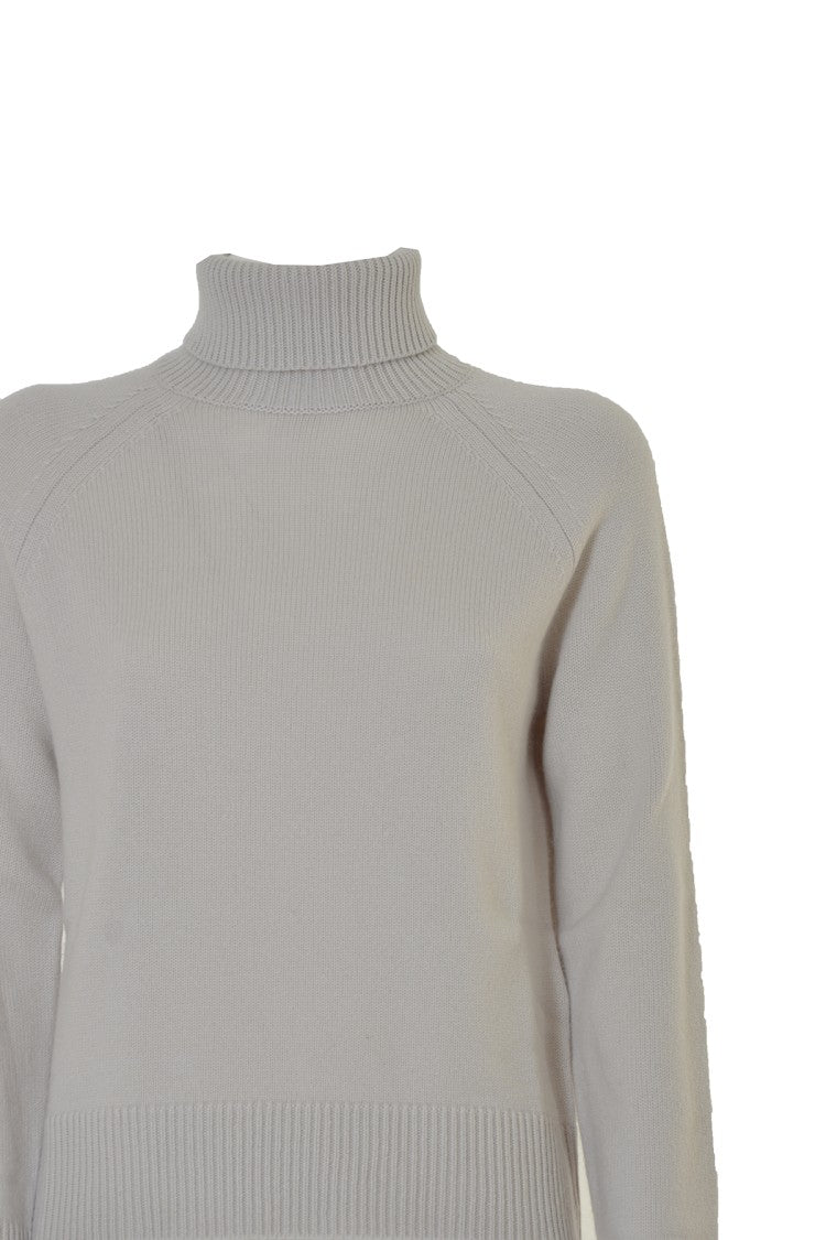 Max Mara Nadar Turtleneck In Beige Cashmere And Wool