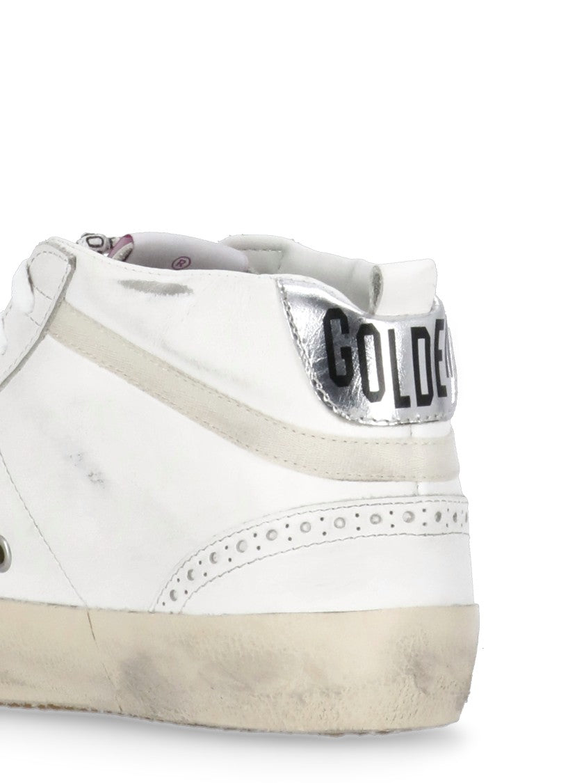Golden Goose White Mid Star Sneakers