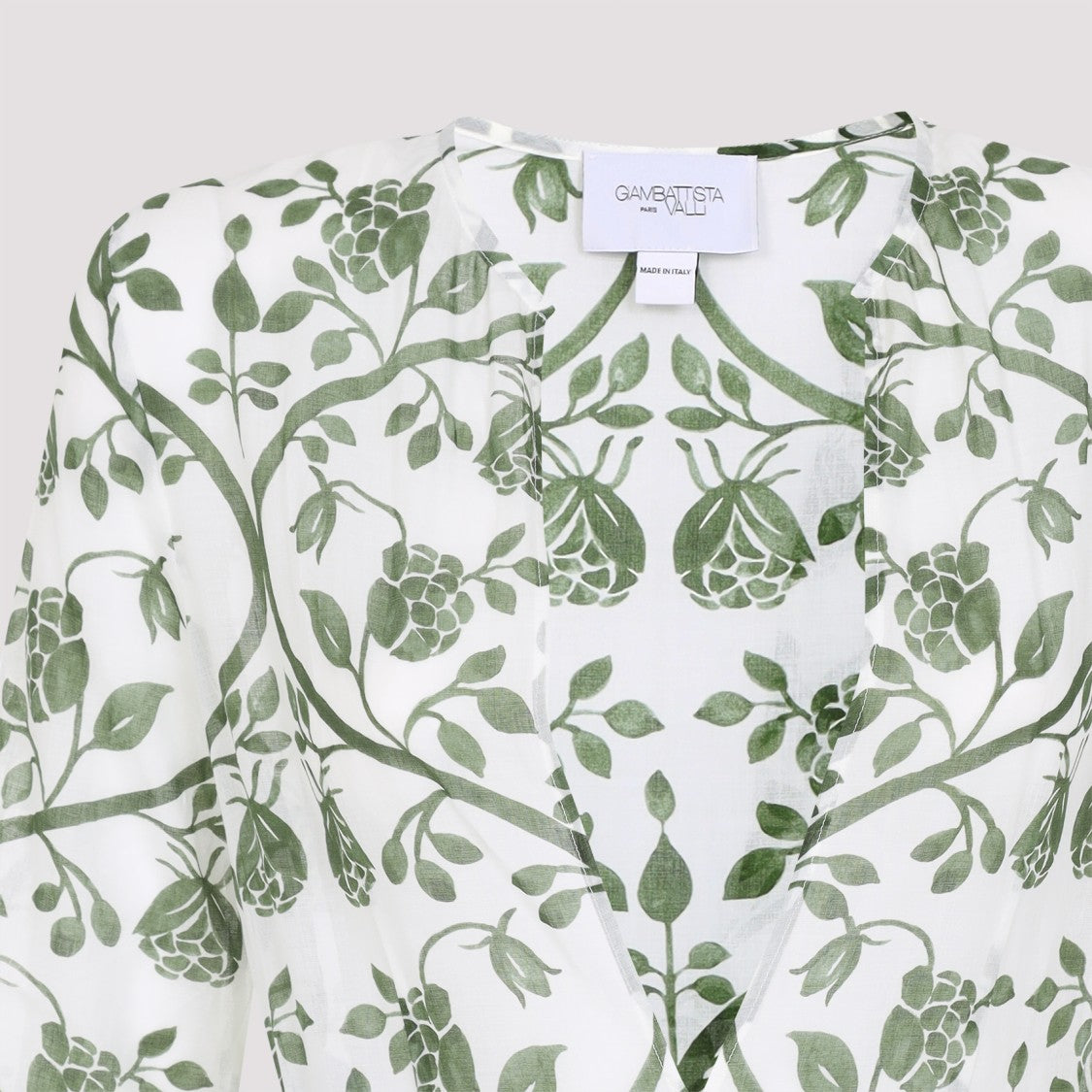 Giambattista Valli Multicolour Floral Maxi Dress With Deep V-Neckline