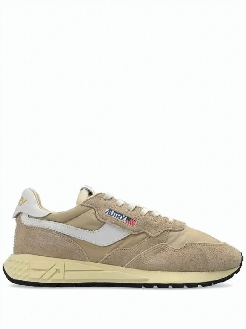 Autry Low-Top Suede And Nylon Sneakers With Textured Rubber Sole