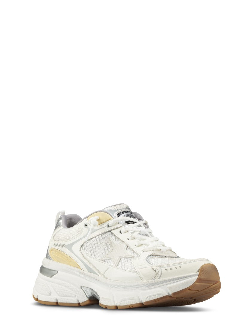 Golden Goose White Leather And Suede Sneakers