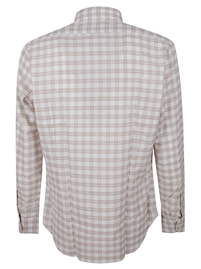 Eleventy Long-Sleeved Button-Up Shirt With Classic Collar