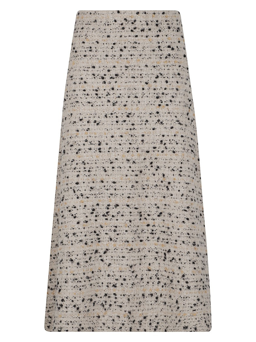 Fabiana Filippi Mid-Length Tweed Skirt With High Waist