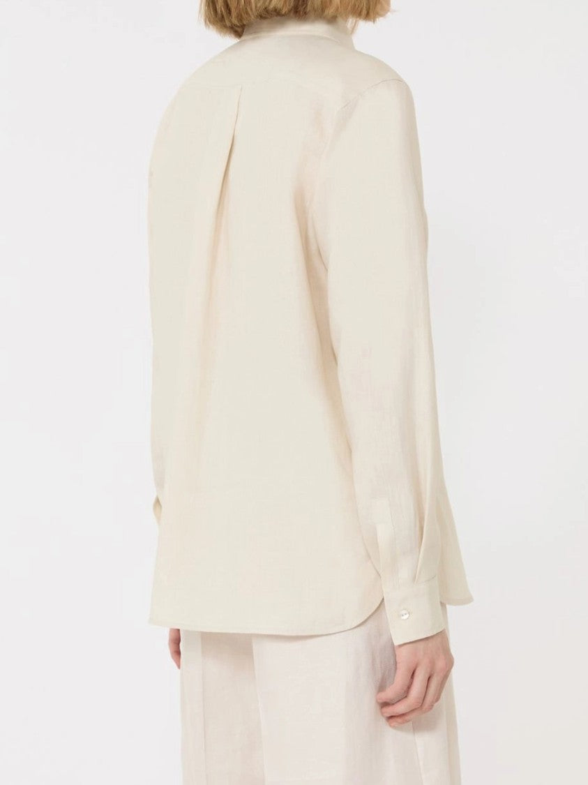 Max Mara Neutral Mxmfalas Long-Sleeved Button-Up Shirt