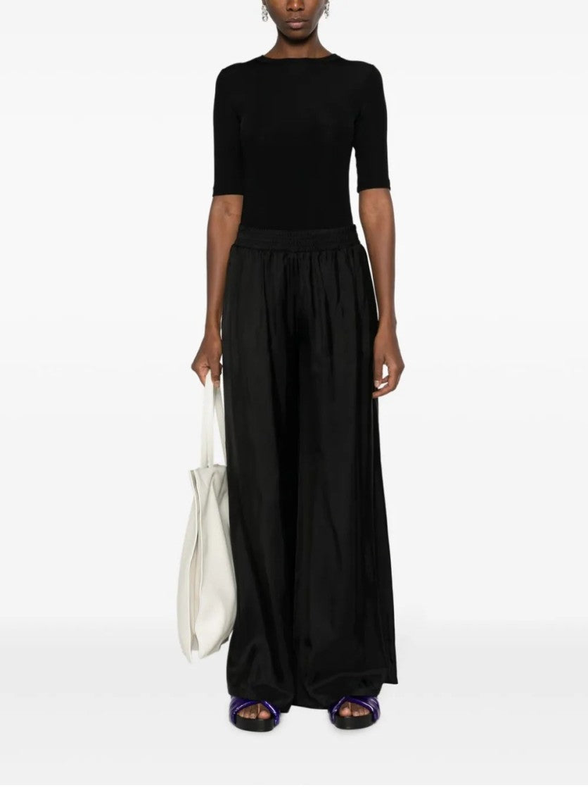 Fabiana Filippi Black Wide-Leg Trouser