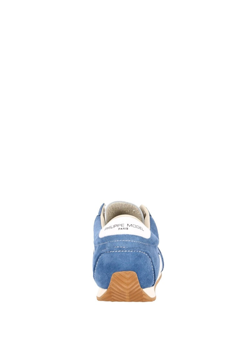 Philippe Model Planche Denim Blue Retro Suede Sneakers