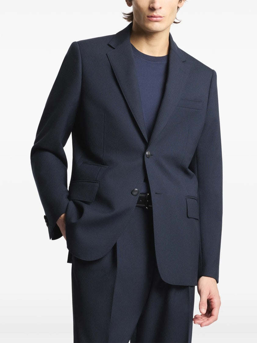 Fay Tailored Notch Lapel Red Trim Blazer