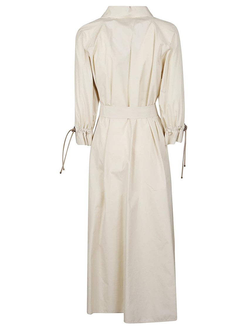 Max Mara Mxmmirto Polo Neck Cotton Midi Dress