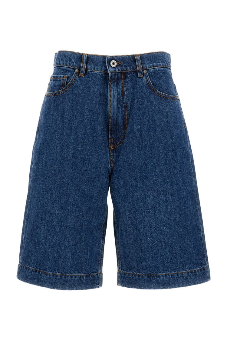 Parosh Baggy Bermuda Shorts With Classic 5-Pocket Design