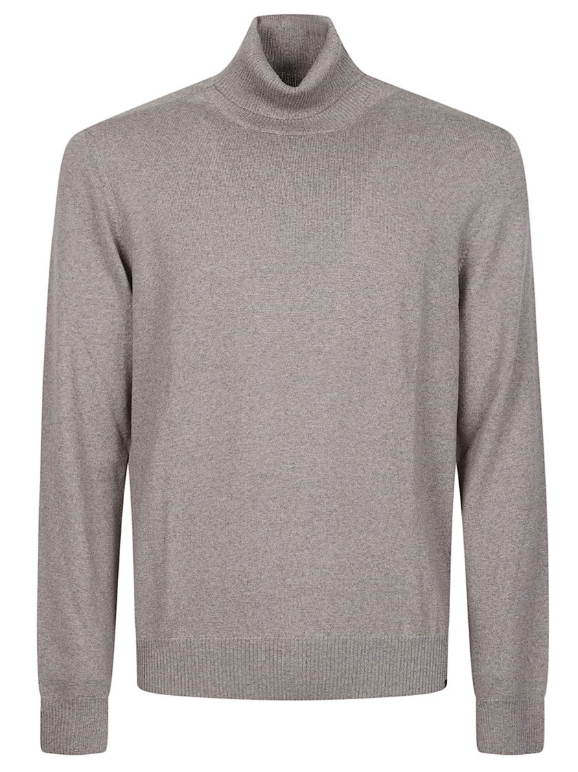 Fay Fine-Knit Virgin Wool Turtleneck Sweater