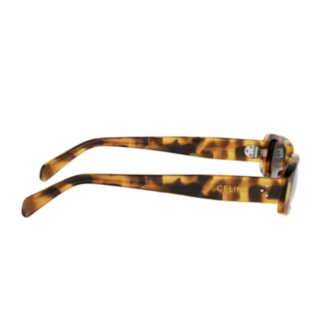 Celine Havana Three Dots Acetate Rectangular Sunglasses
