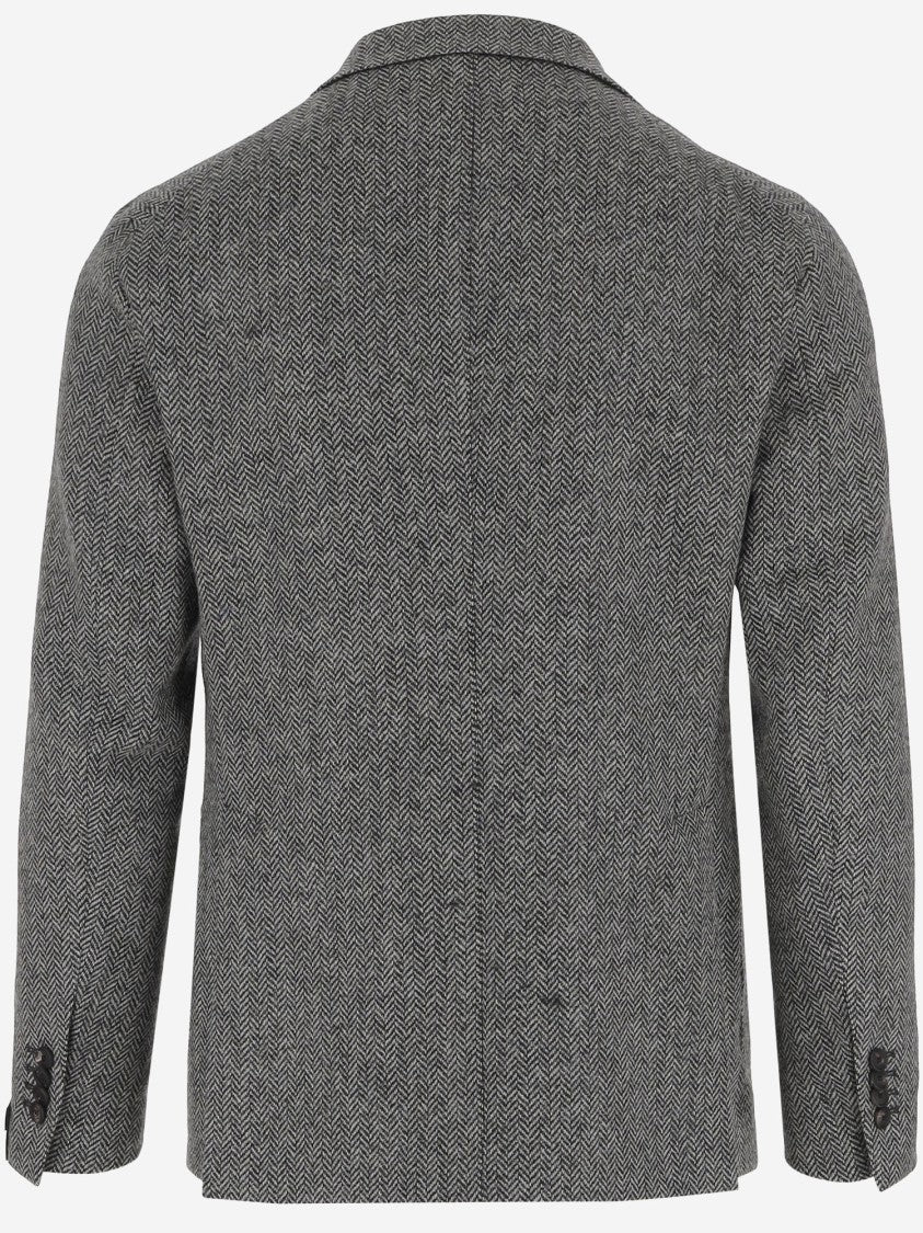 Tagliatore Wool Tweed Single-Breasted Jacket