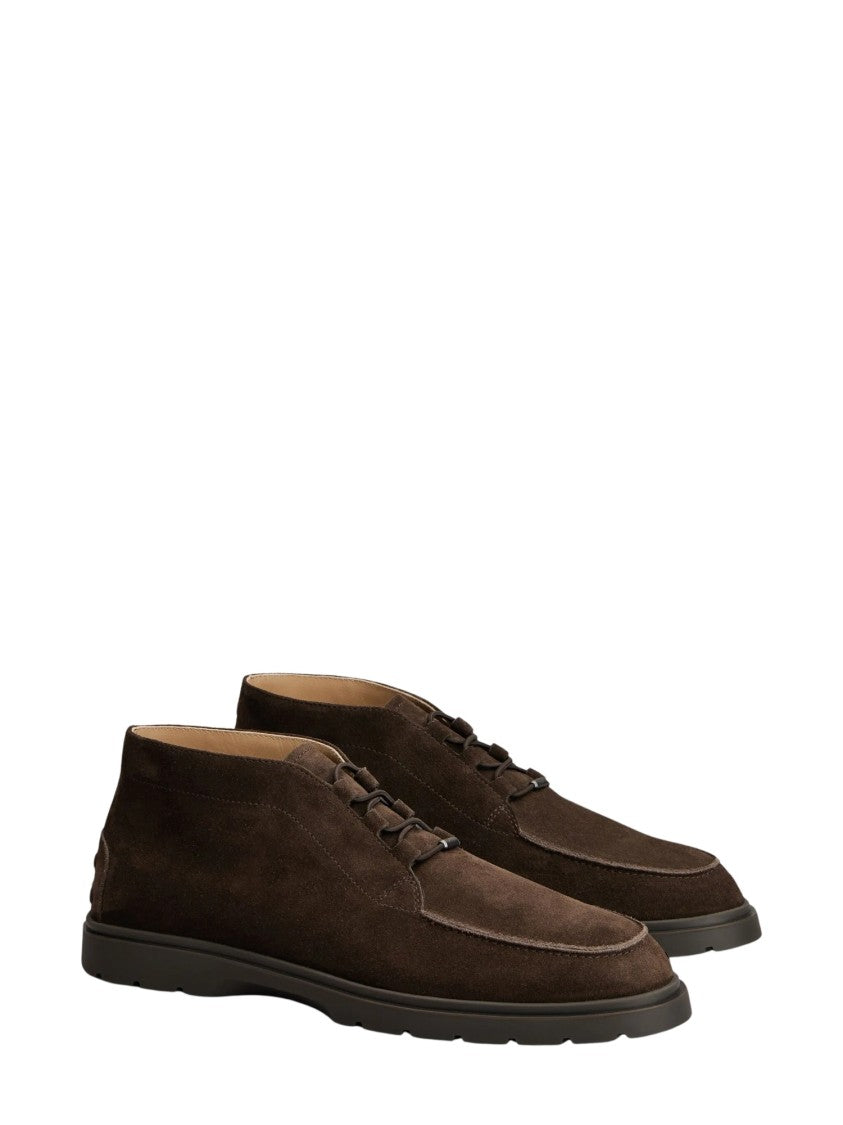 Tod's Mid-Top Suede Boots