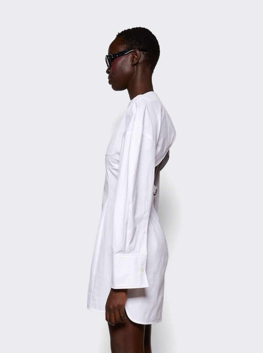 Jacquemus Casaco Shirt Dress White