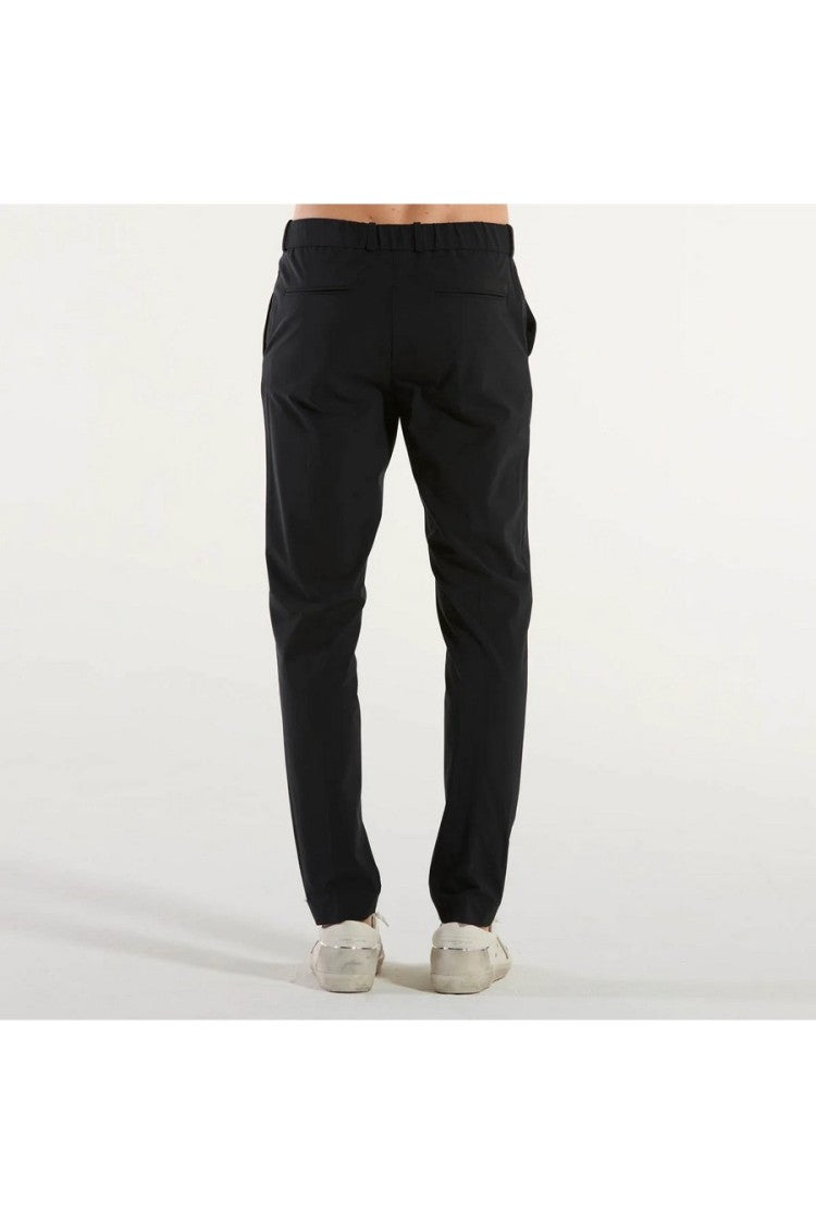 Rrd Black Slim Fit Stretchy Tailored Trousers