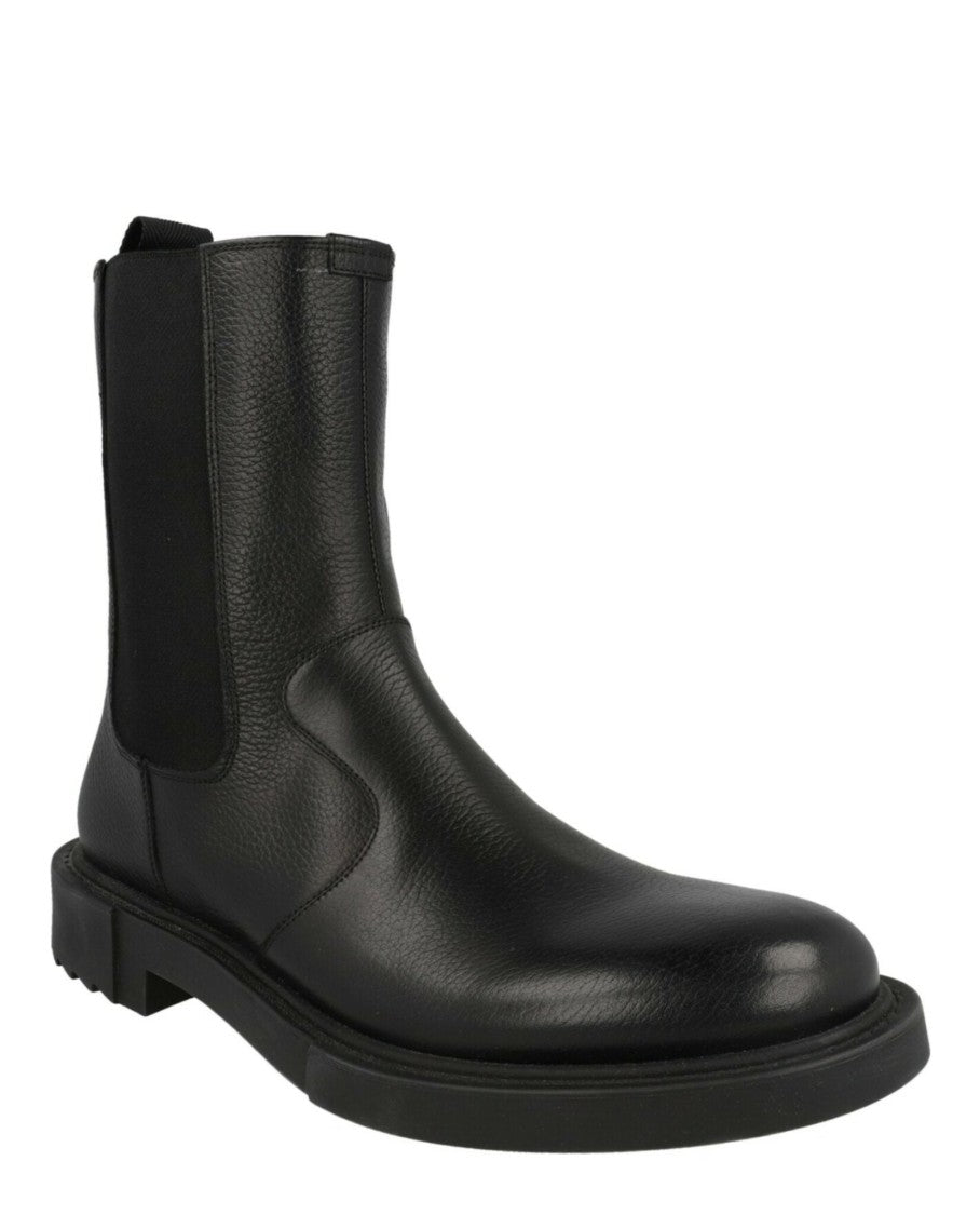 Ferragamo Loreno Leather Chelsea Boots