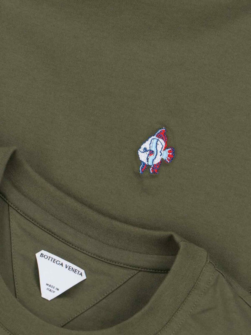 Bottega Veneta Embroidered T-Shirt – Green