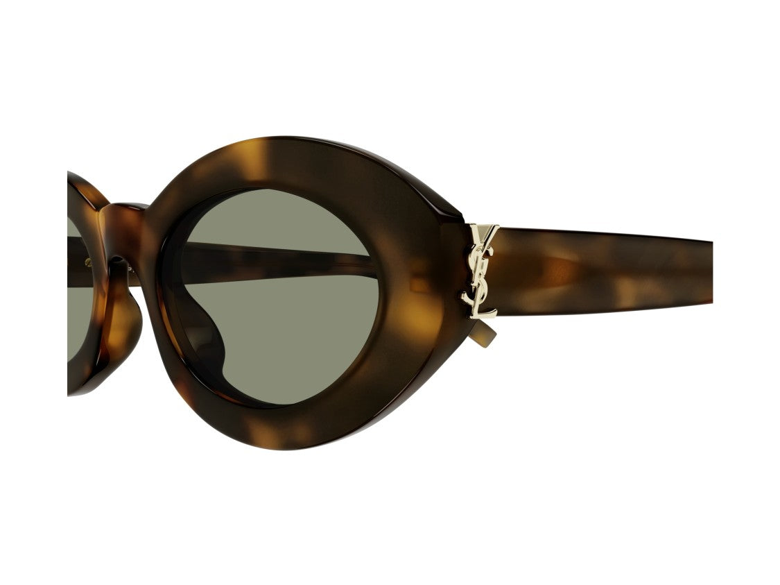 Saint Laurent Sl M136 Tortoiseshell Acetate Oversized Round Sunglasses