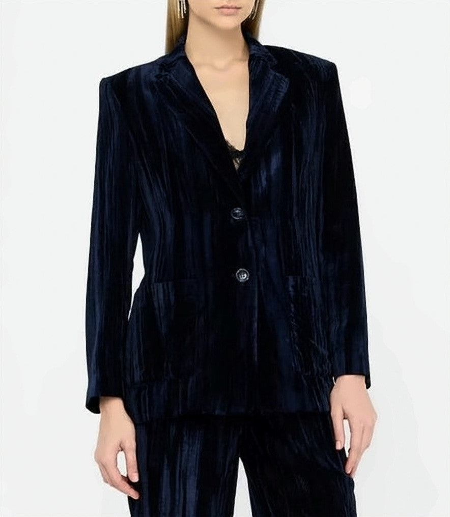 Liu Jo Notch Lapel Blue Jacket