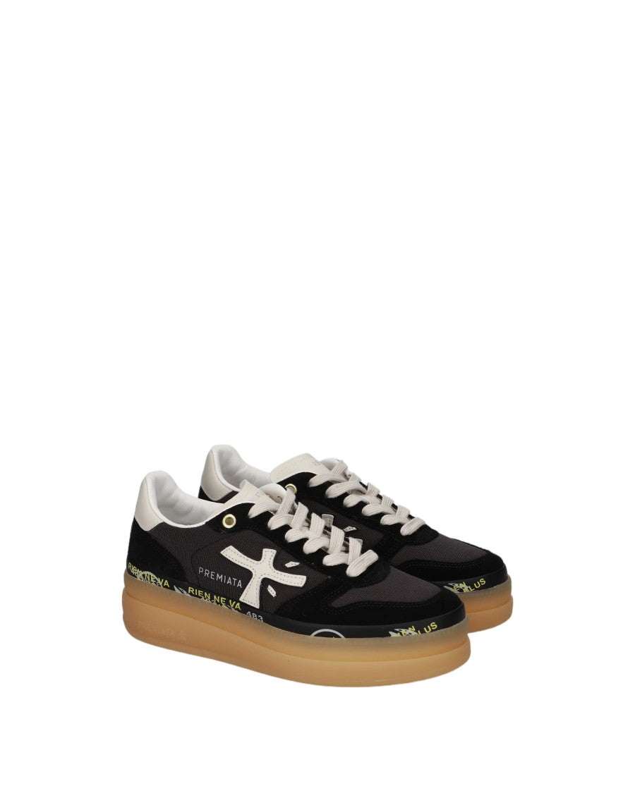 Premiata Double-Layer Platform Midsole Sneakers