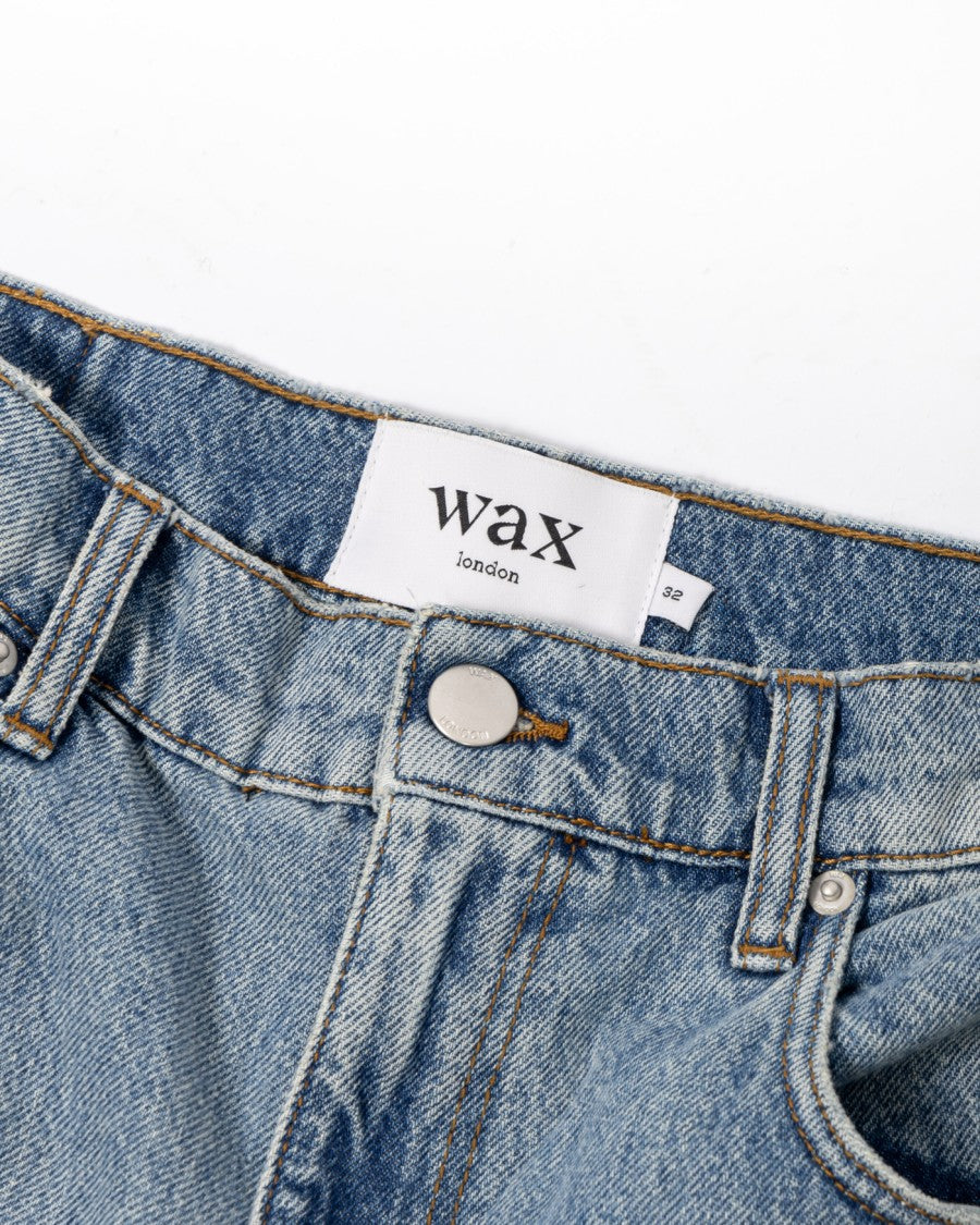 Wax London Russel Straight Fit Jeans In Vintage Denim