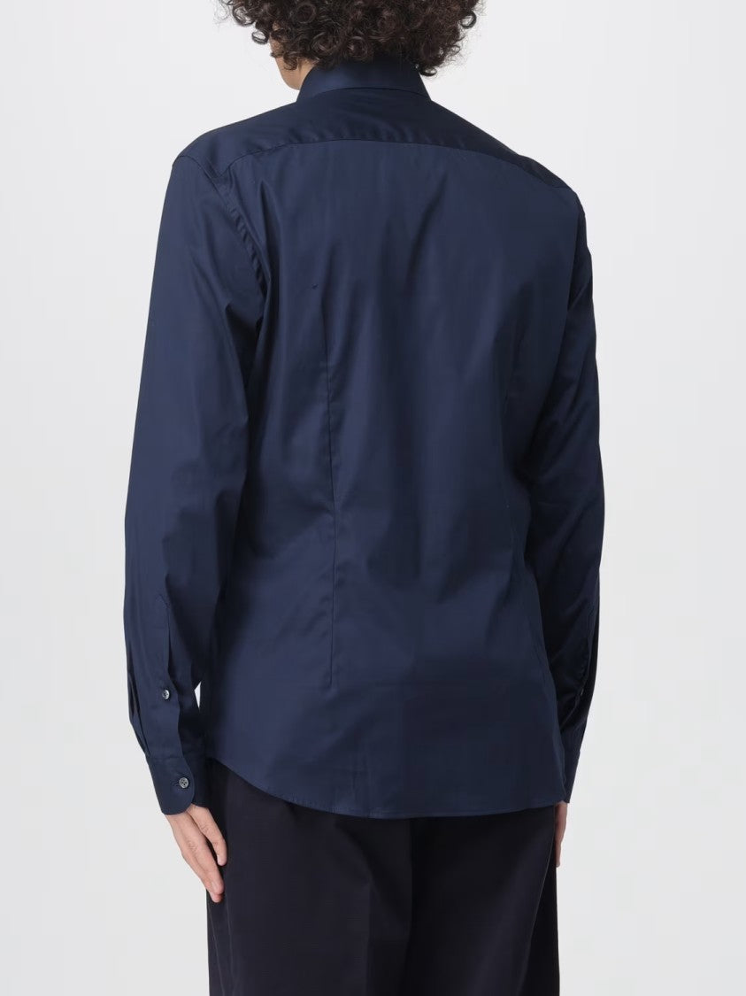 Fay French Collar Stretch Shirt