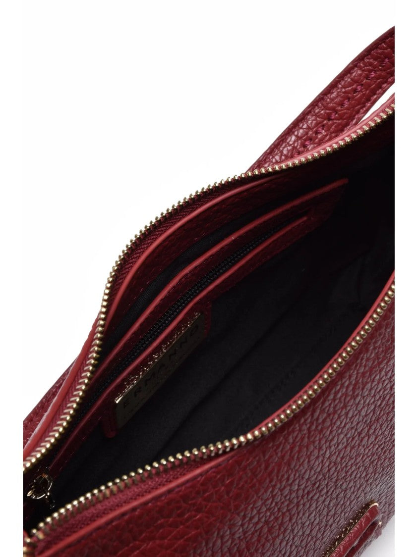 Ermanno Firenze Red Polyurethane Unity Shoulder Bag