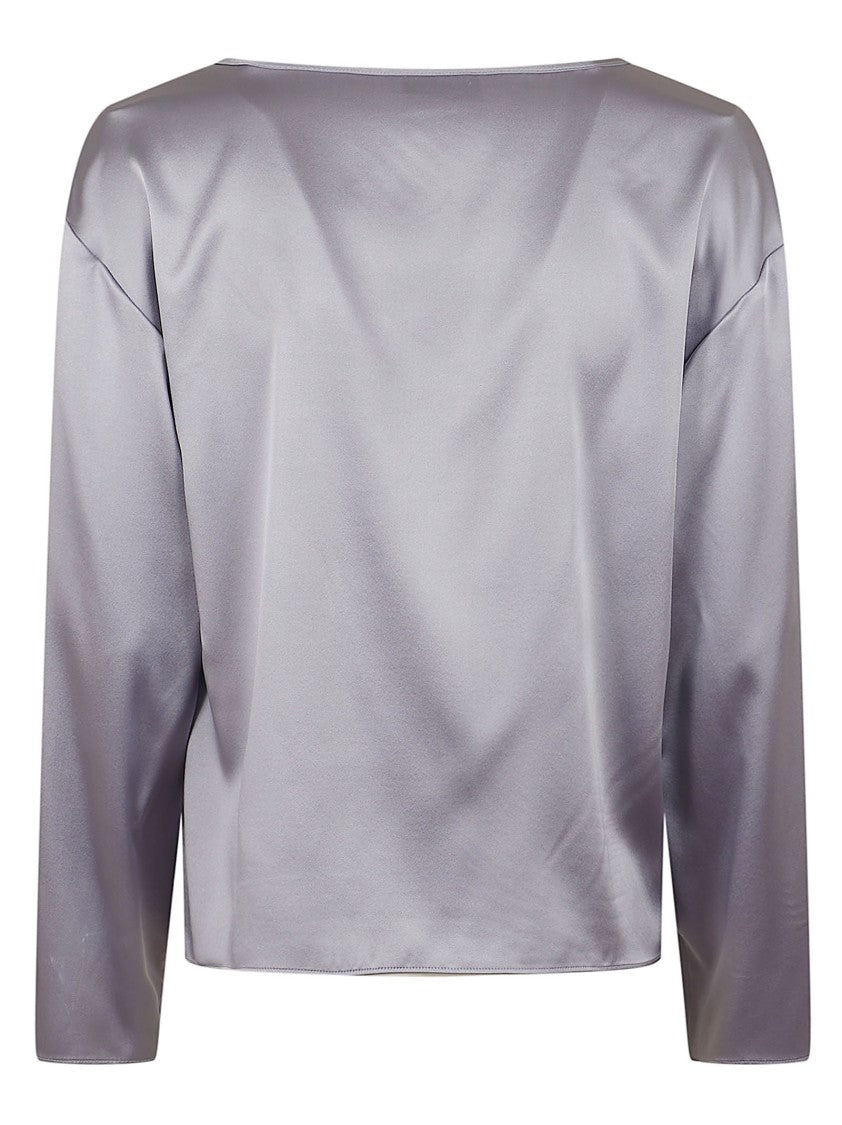 Emporio Armani Satin Round Neck Blouse