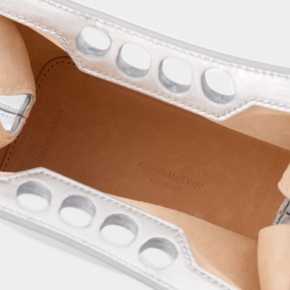 Alexander Mcqueen The Mini Peak Purse - Leather - Silver