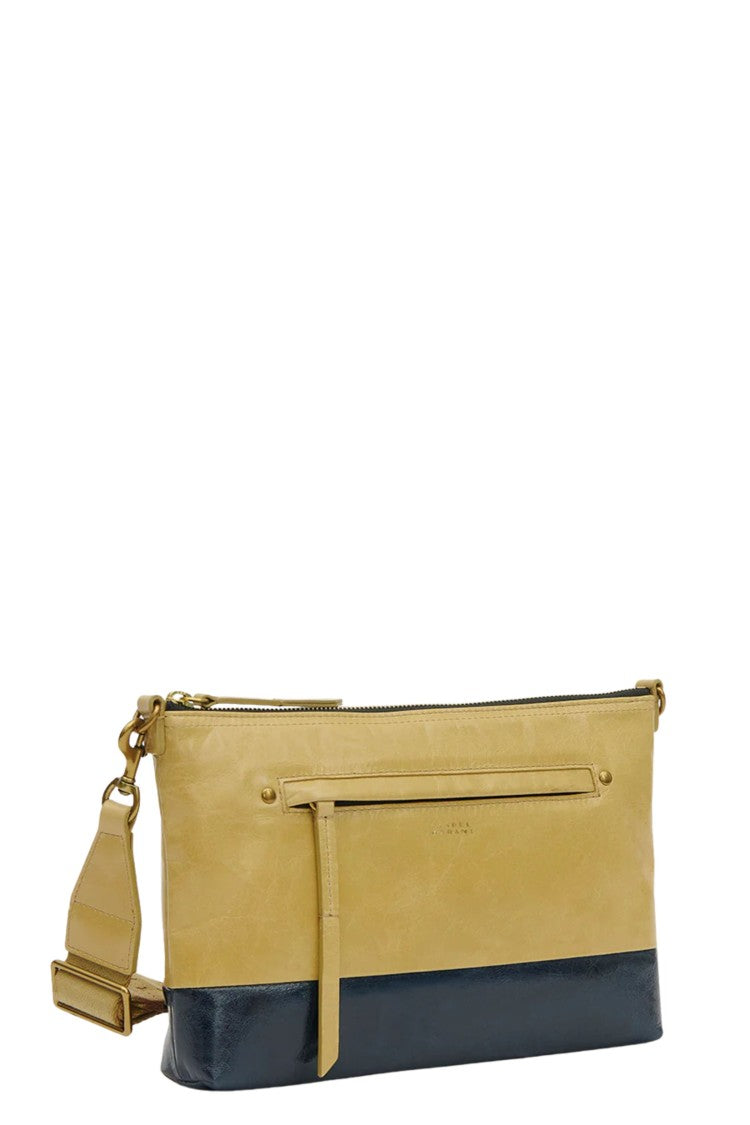 Isabel Marant Yellow Nessah Gd Removable-Strap Leather Shoulder Bag