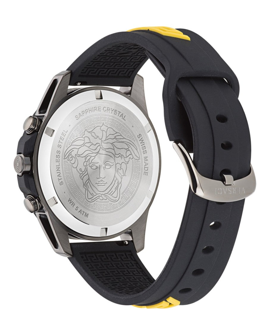 Versace Greca Action Chrono Silicone Watch